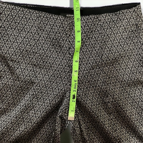 Alfani Silver Y2K Ikat Elastic Band Pull On Ankle Trouser Pant Women’s 4​ - Picture 2 of 11